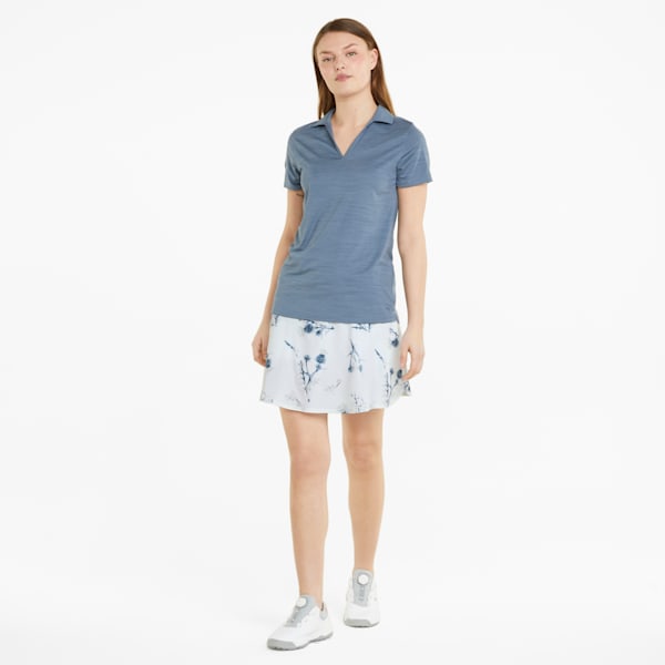 PWRSHAPE Lowlands Golf Skirt Women, Bright White-Navy Blazer