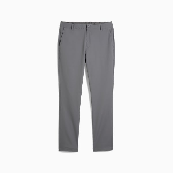 Grey PUMA trousers for adults, featuring a classic design with side pockets.
