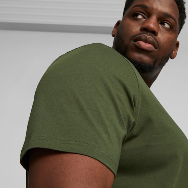 Puma olive green t shirt sales