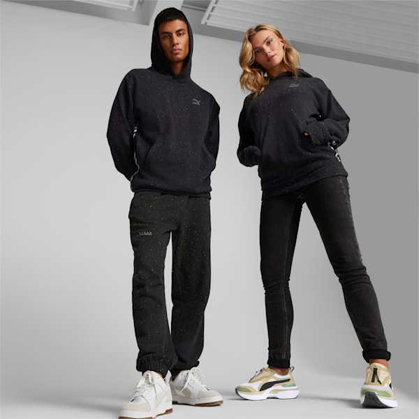 RE:Collection Relaxed Fit Unisex Hoodie, Puma Black Heather, extralarge-IND