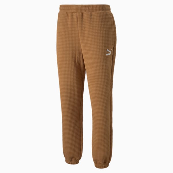 Classics Quilted Men's Relaxed Fit Sweat Pants, Desert Tan, extralarge-IND