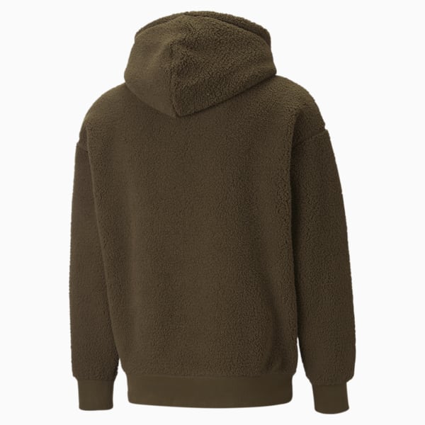 Chandail à capuchon Classics en sherpa, hommes, Deep Olive, extralarge