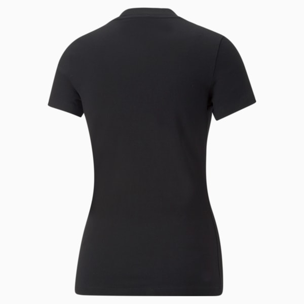 Classics Women's Slim Fit T-Shirt, Puma Black, extralarge-IND