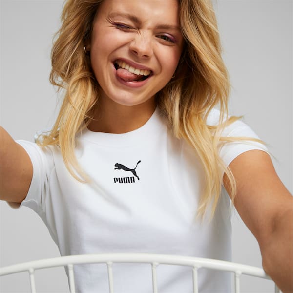 Classics Slim Tee Women, Puma White, extralarge-GBR