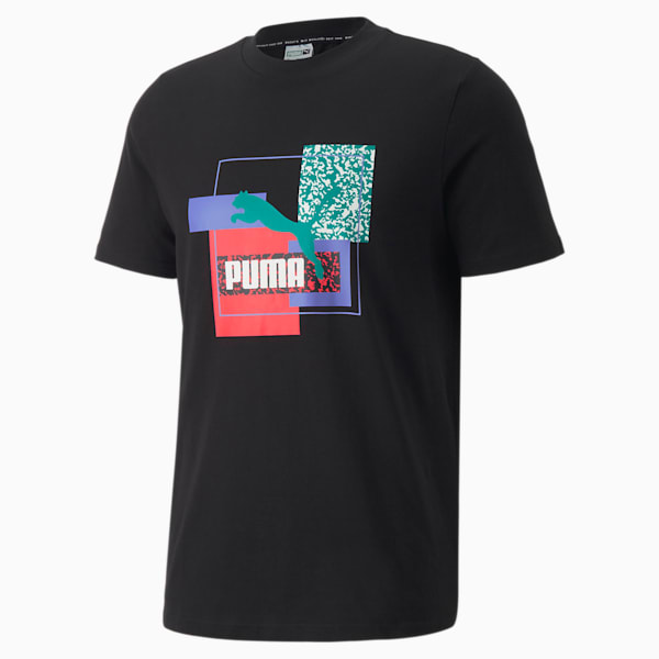 Brand Love Men's Regular Fit T-Shirt, Puma Black, extralarge-IND