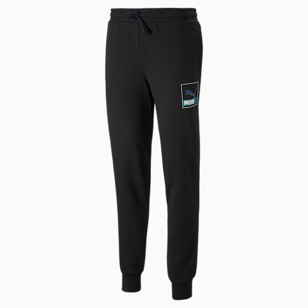 Brand Love Men's Regular Fit Sweatpants, Puma Black, extralarge-IND