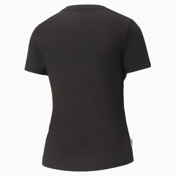 Infuse Women's Slim Fit T-Shirt, Puma Black, extralarge-IND