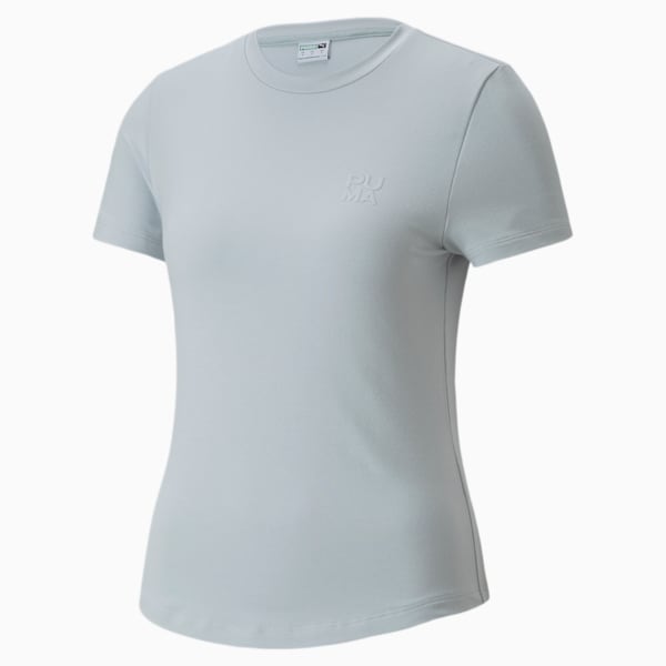 Infuse Women's Slim Fit T-Shirt, Platinum Gray, extralarge-IND