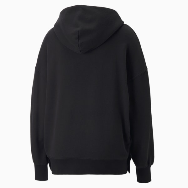 Infuse Women's Oversized Hoodie, Puma Black, extralarge-IND