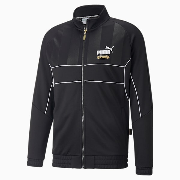 King Men's Regular Fit Track Jacket, Puma Black, extralarge-IND