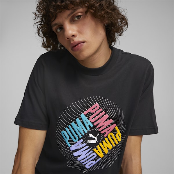 SWxP Graphic Men's Regular Fit T-Shirt, Puma Black, extralarge-AUS