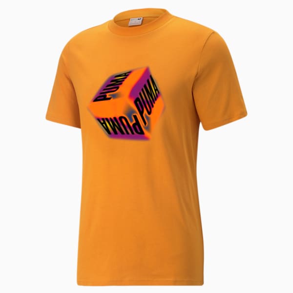 Sportswear by PUMA Men's Graphic Tee, Orange Brick, extralarge