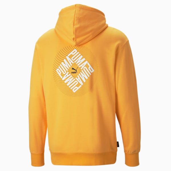 SWxP Graphic Men's Regular Fit Hoodie, Tangerine, extralarge-IND