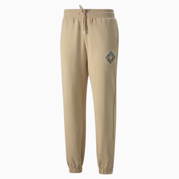 SWxP Men's Relaxed Fit Sweat Pants, Light Sand, extralarge-IND