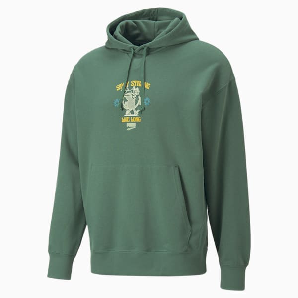 Forest green puma hoodie best sale