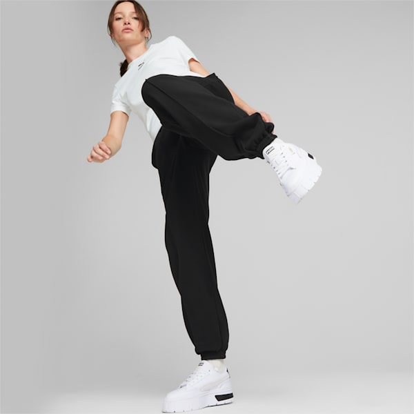 Classics Women's Relaxed Fit Sweat Pants, Puma Black, extralarge-AUS