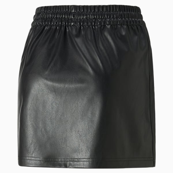 T7 Synthetic Mini Skirt Women, Puma Black, extralarge-GBR