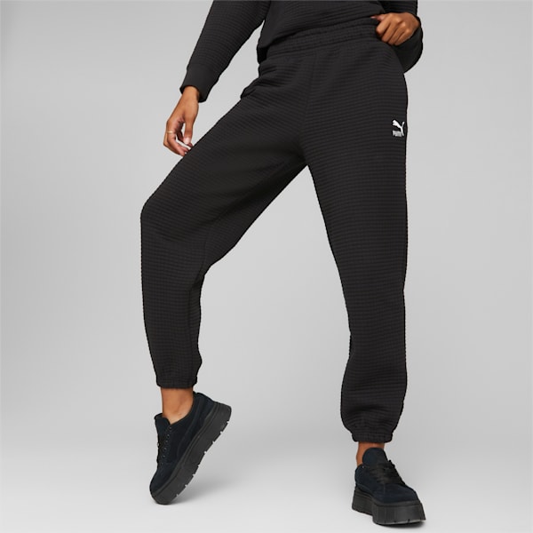 Classics Quilted Relaxed Fit Pants, Puma Black, extralarge-IND