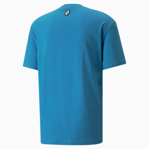 Neymar Jr. Men's Relaxed Fit T-Shirt, Bleu Azur, extralarge-IND