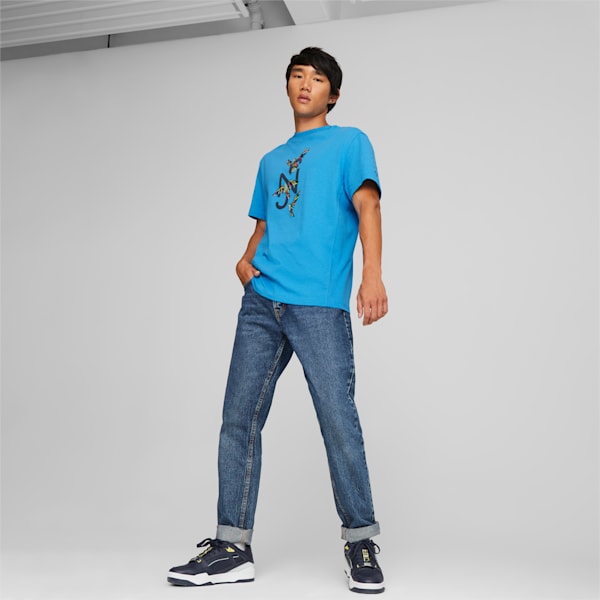 Camiseta holgada ​​​​​​​Neymar Jr para hombre, Bleu Azur