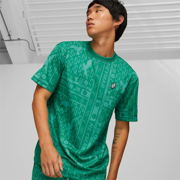 Neymar Jr. Jacquard Men's T-Shirt, Leprechaun Green