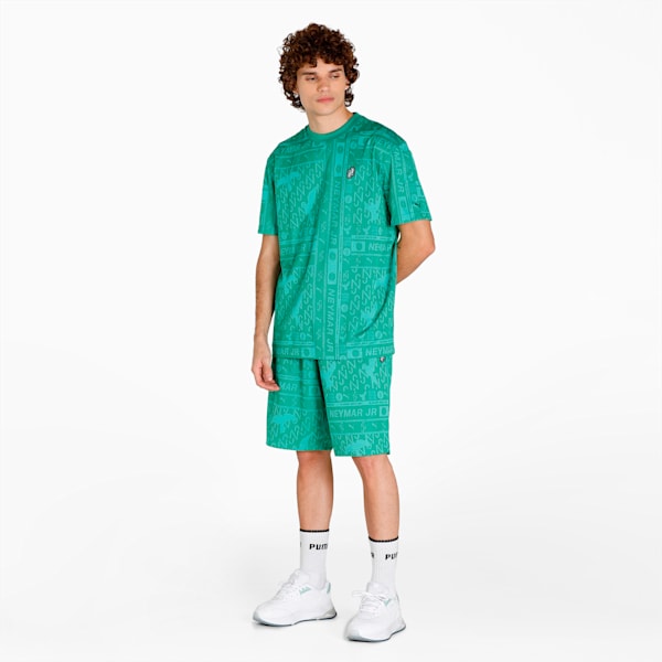 Neymar Jr. Jacquard Men's Shorts, Leprechaun Green, extralarge-IND