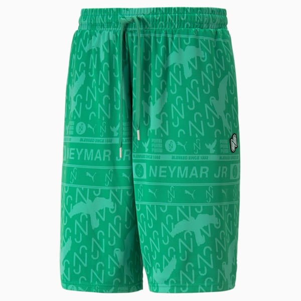 PUMA x NEYMAR JR Men's Jaquard Shorts, Leprechaun Green, extralarge