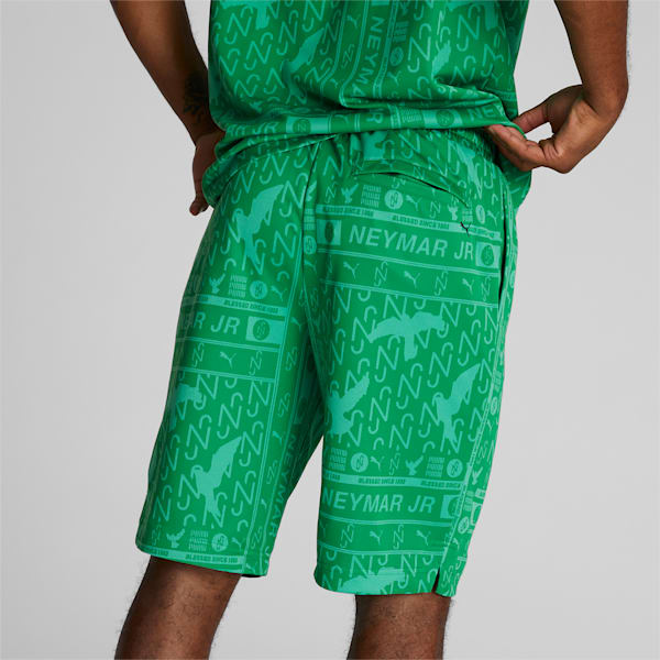 PUMA x NEYMAR JR Men's Jaquard Shorts, Leprechaun Green