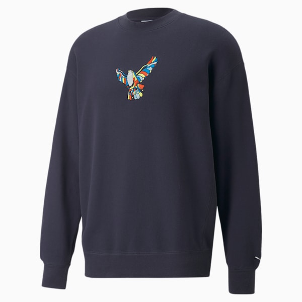 Neymar Jr. Men's Relaxed Fit Sweatshirt, Parisian Night, extralarge-IND