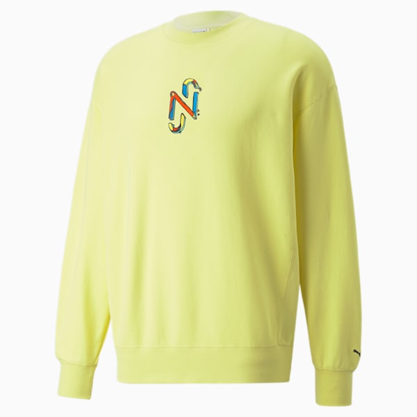 PUMA x NEYMAR JR Men's Crew Neck Sweatshirt, Limelight, extralarge