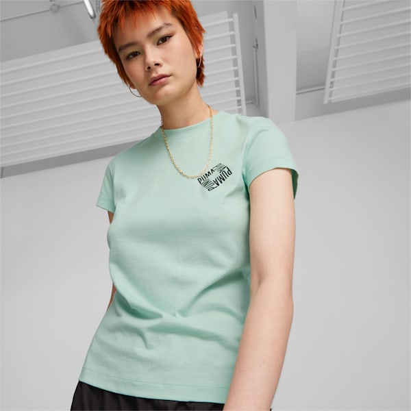SWxP Graphic Women's T-Shirt, Mist Green, extralarge-IND