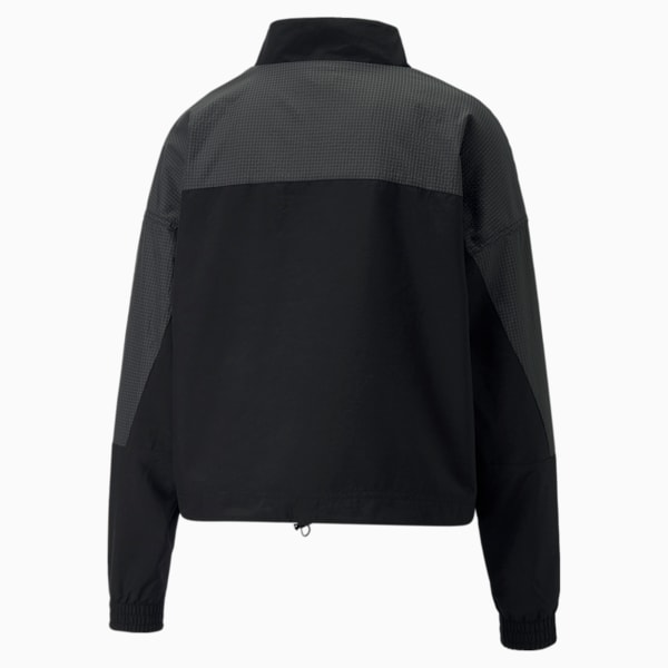 SWxP Half Zip Woven Jacket Women, Puma Black, extralarge-IND