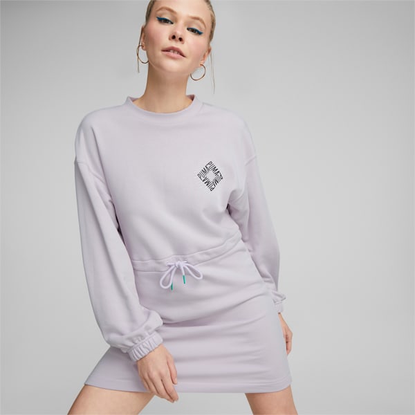 Sportswear by PUMA Crew Neck Dress, Lavender Fog