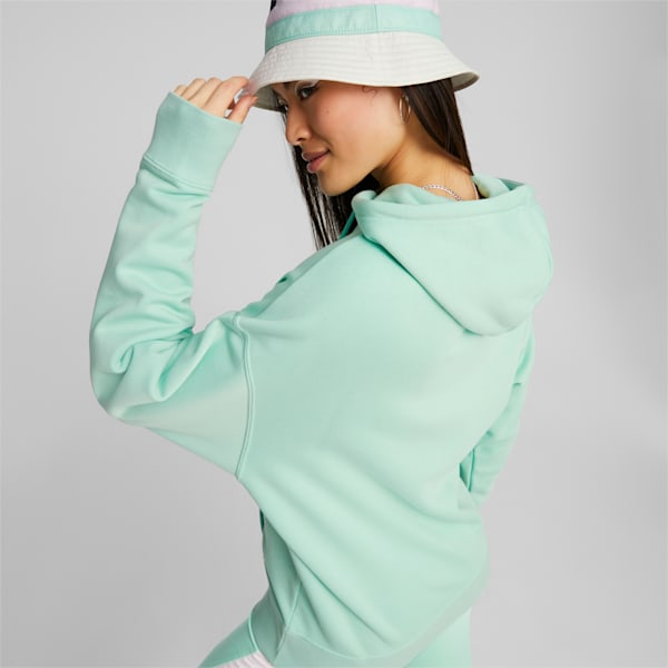 Sportswear by PUMA Women's Graphic Hoodie, Mist Green, extralarge