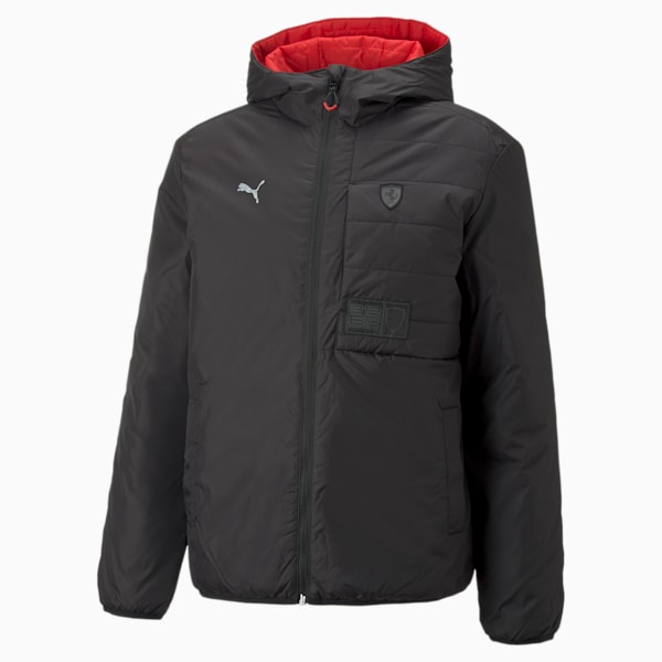 Scuderia Ferrari Style Men's Reversible Jacket, Puma Black, extralarge-IND