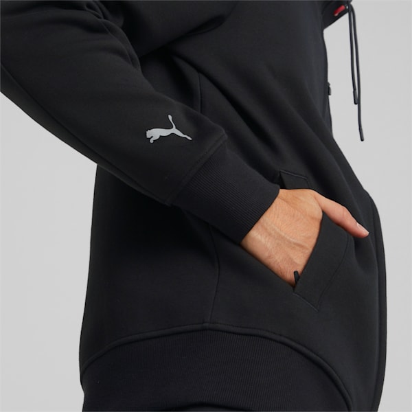 Scuderia Ferrari Style Men's Hooded Sweat Jacket, Puma Black, extralarge-IND
