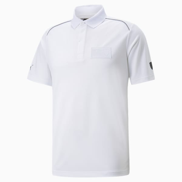 Scuderia Ferrari Short Sleeve Polo Shirt Men, Puma White, extralarge-IND