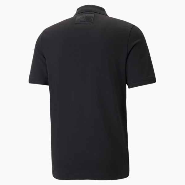 Ferrari Jacquard Men's Polo, Puma Black, extralarge-IND