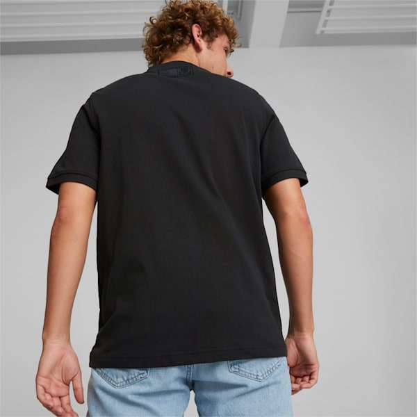 Ferrari Jacquard Men's Polo, Puma Black, extralarge-IND