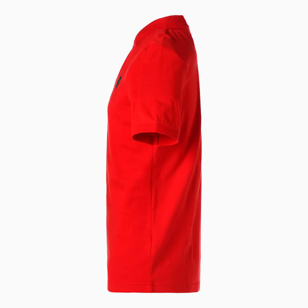 メンズ フェラーリ スタイル ポロシャツ ジャカード, Rosso Corsa