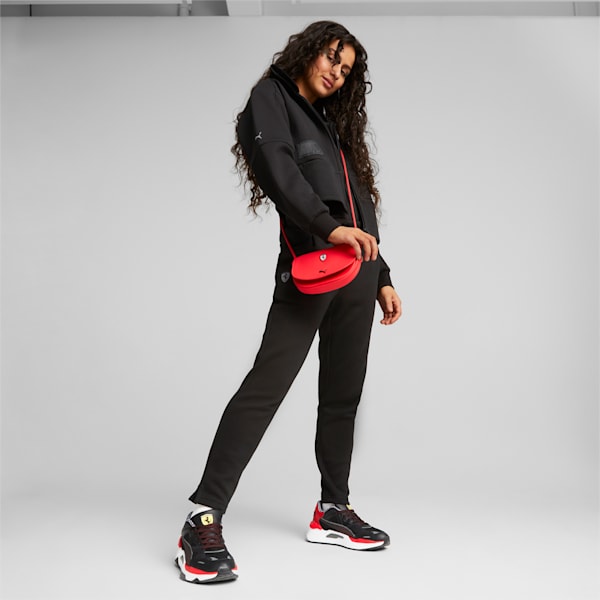 Ferrari Style Women's Sweat Jacket, Puma Black, extralarge-IND