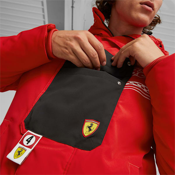 Chaqueta Scuderia Ferrari Race Statement Shell para hombre, Rosso Corsa