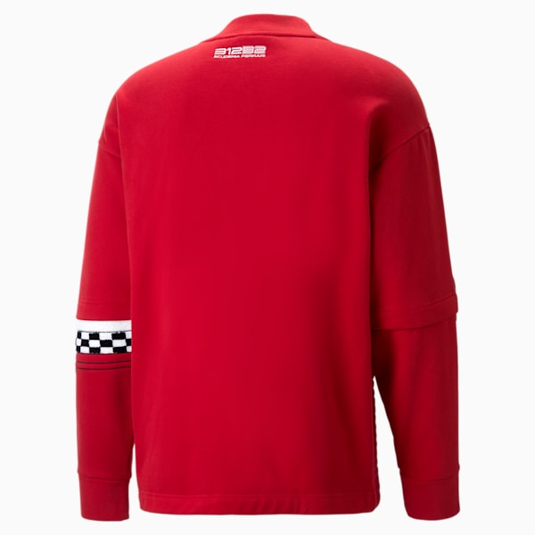 Scuderia Ferrari Race Crew Neck Men's Statement Sweatshirt, Rosso Corsa, extralarge