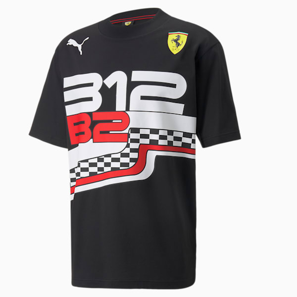 メンズ フェラーリ レース ステートメント Tシャツ, Puma Black