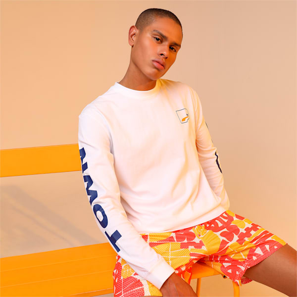UPTOWN Graphic Unisex Relaxed Fit T-Shirt, Puma White, extralarge-IND
