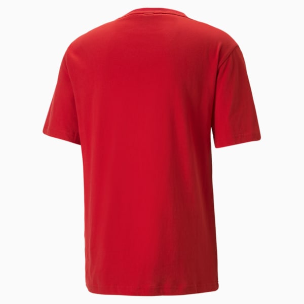 Ferrari Race Premium Logo Men's Relaxed Fit T-Shirt, Rosso Corsa, extralarge-IND