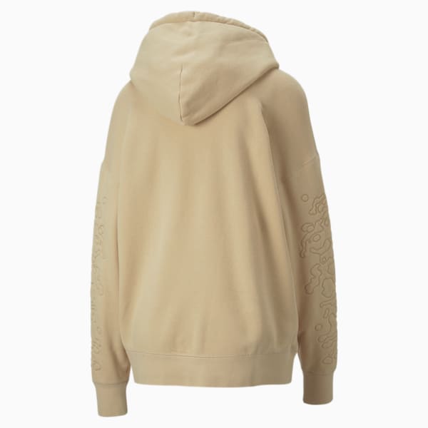Sudadera con gorra para mujer INLAND, Light Sand, extralarge