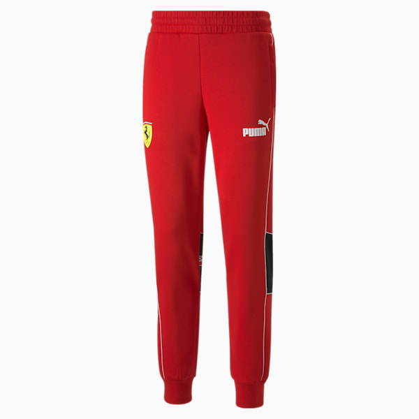 Scuderia Ferrari Race Speed Drive Series Men's Regular Fit Sweat Pants, Rosso Corsa, extralarge-IND