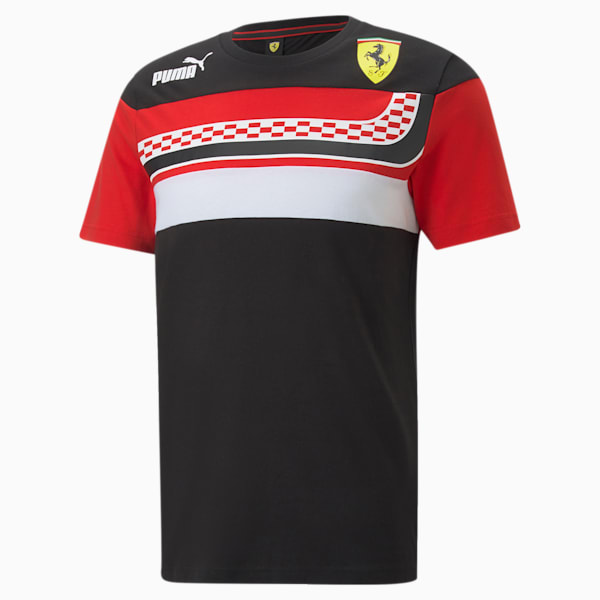 Ferrari Race SDS Men's Regular Fit T-Shirt, Puma Black, extralarge-IND