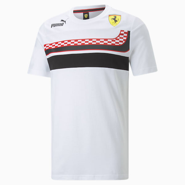 Scuderia Ferrari Race SDS Men's Tee, Puma White, extralarge